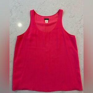 J. Crew Women's Pink Silk Tank Top Size 10
